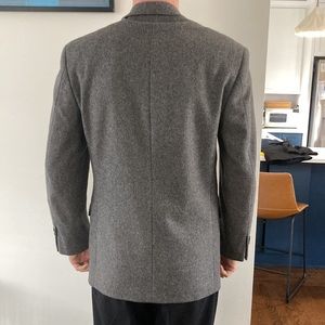 Gray camel hair blazer